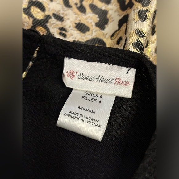 Sweet Heart Rose Dress Leopard/Cheetah print - Picture 4 of 4